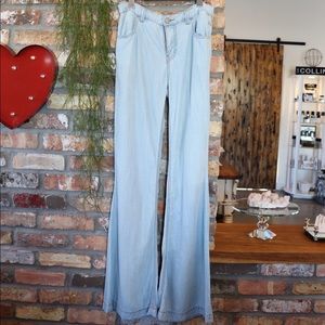 Free people bell bottom pants.